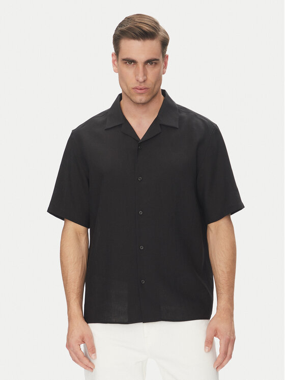 Férfi Ing Calvin Klein, Méret: S, Fekete, LV04LC127G