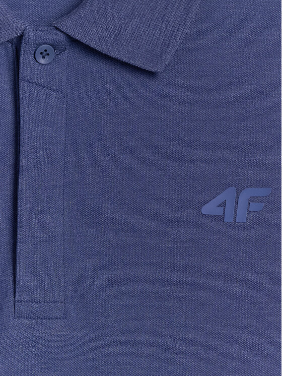 4F 4F Polo BASIC+ Granatowy Regular Fit