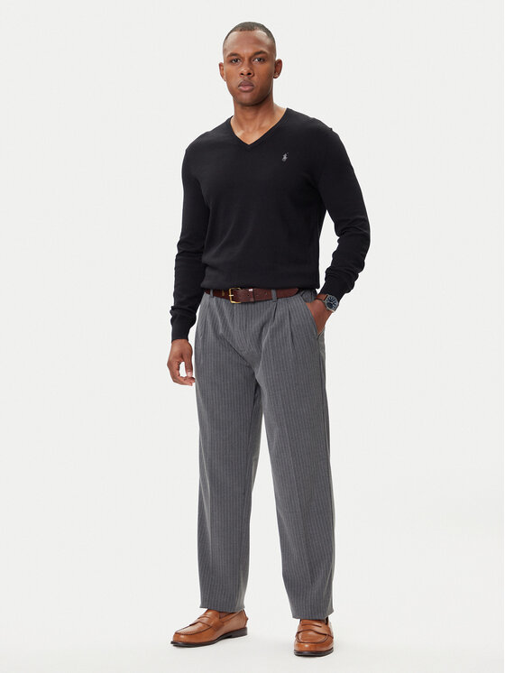 Polo Ralph Lauren Polo Ralph Lauren Džemper Ls Sf Vn Pp 710670789003 Crna Regular Fit
