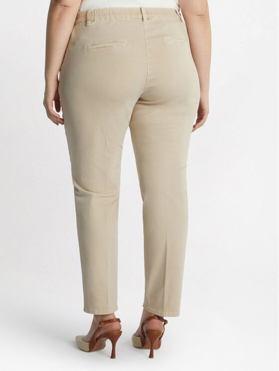 Fiorella Rubino Fiorella Rubino Spodnie materiałowe P706T004716N002 Écru Regular Fit