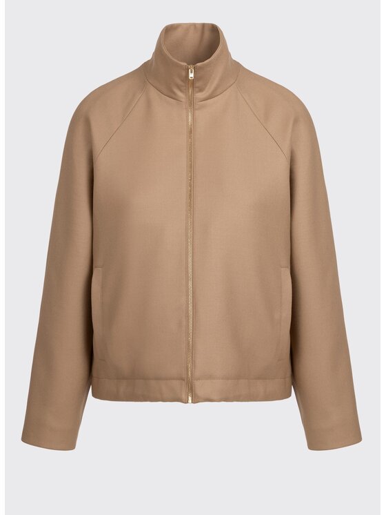 MARI PRETI MARI PRETI Bunda bomber Woolheaven Hnědá Regular Fit