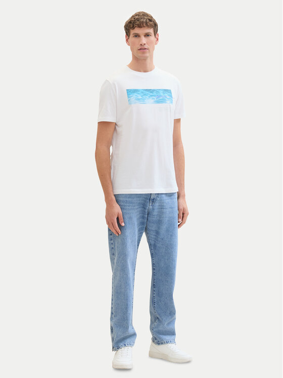 Tom Tailor Denim Tom Tailor Denim Футболка 1042045 Білий Regular Fit