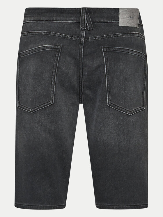 s.Oliver s.Oliver Pantaloni scurți de blugi 2142318 Gri Regular Fit