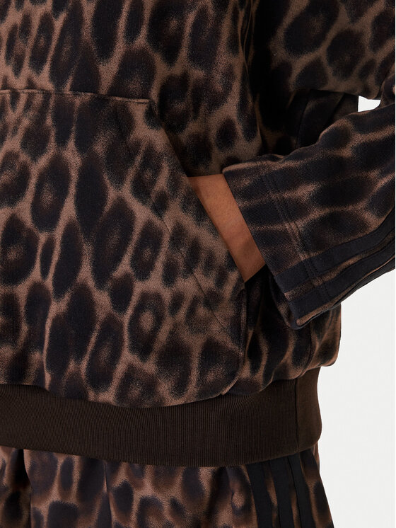 adidas adidas Bluza Seasonal Essentials Leopard Print KH0293 Brązowy Loose Fit