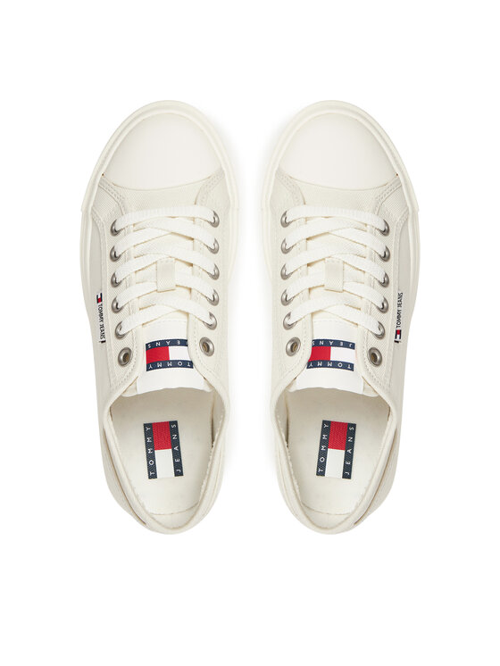 Tommy Jeans Tommy Jeans Snīkeri Tjw Foxing Flatform Lc EN0EN02736 Balts
