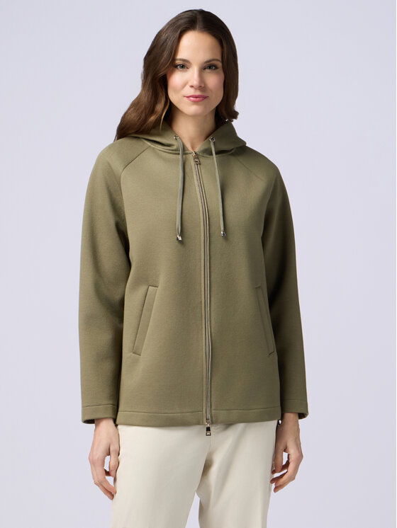 Oltre Oltre Cappotto 8141J000208N0S5 Verde A-Line Fit