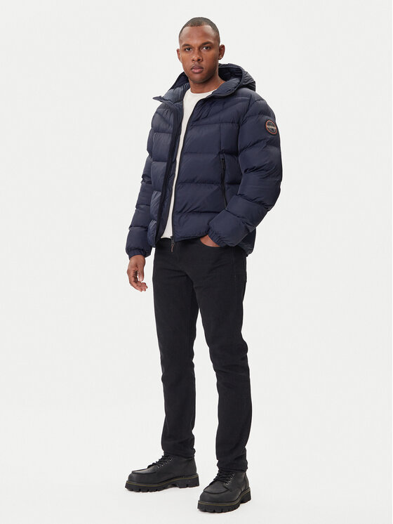 Napapijri Napapijri Zimní bunda A-Molveno NP0A88V2 Tmavomodrá Regular Fit