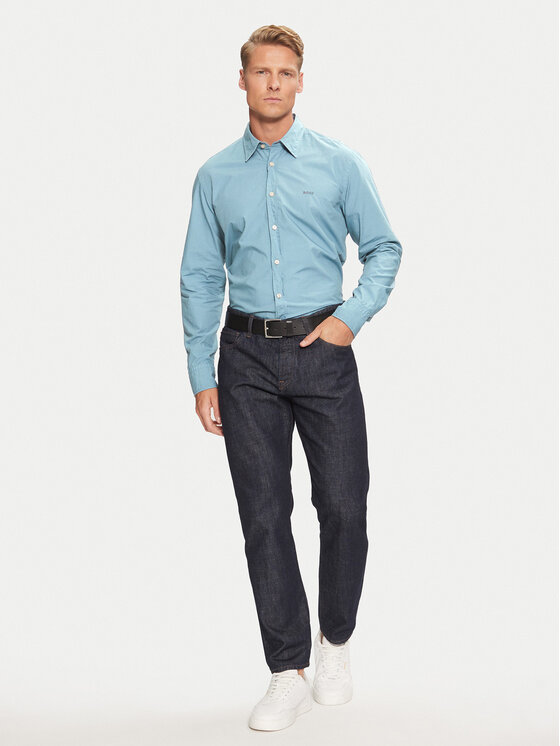 BOSS Boss Košeľa Relegant 50518304 Modrá Regular Fit