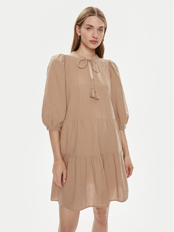 Vero Moda Vero Moda Vasarinė suknelė Pretty 10279712 Smėlio Regular Fit