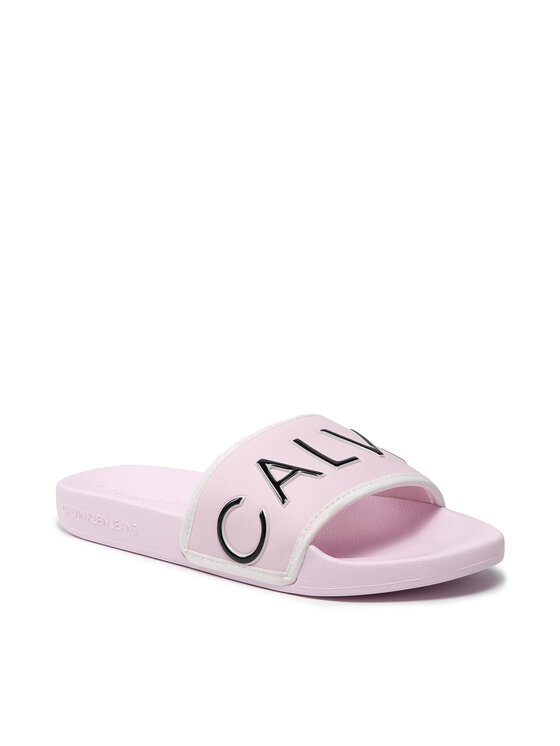 calvin klein sliders pink