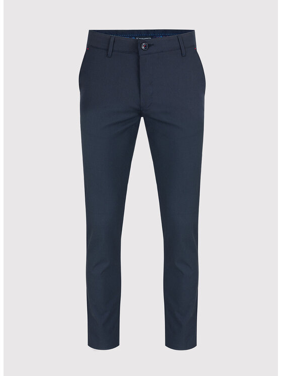 Pako Lorente Pako Lorente Spodnie materiałowe P22WF-WX-005 Granatowy Slim Fit