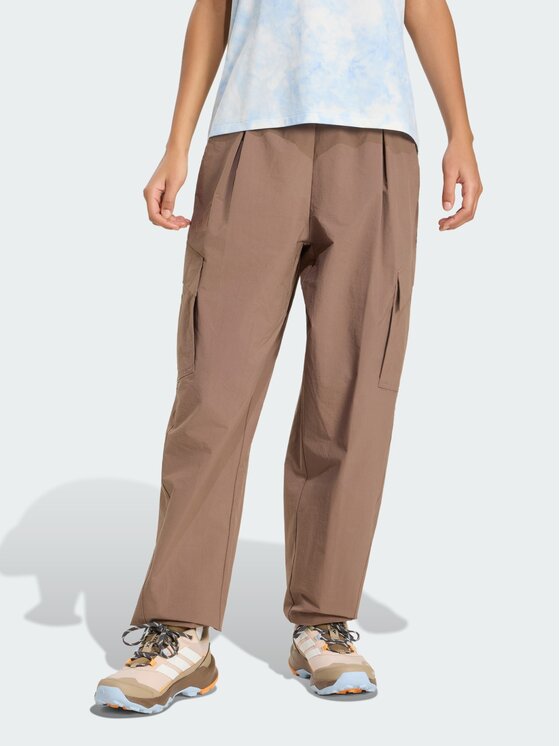 adidas adidas Spodnie outdoor 163069 Brązowy Loose Fit
