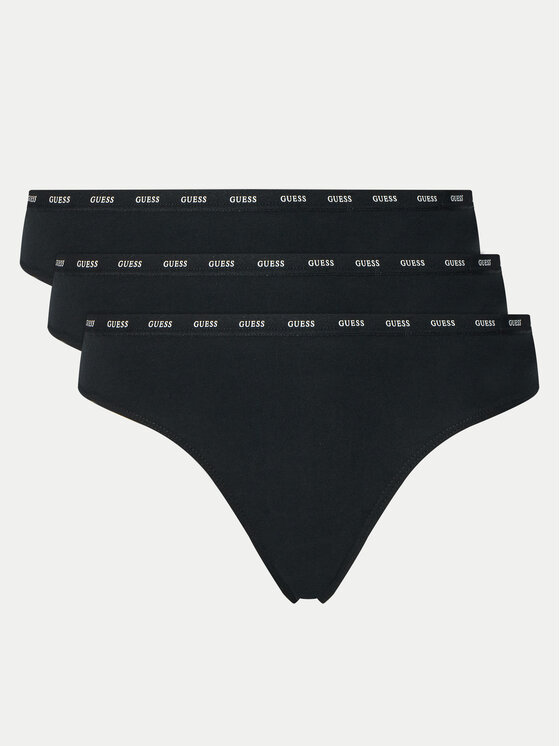 Guess Guess Set 3 parov spodnjih hlačk O5RG12 K6YW1 Črna