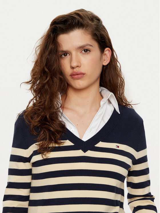 Tommy Hilfiger Tommy Hilfiger Pullover WW0WW40098 Beige Regular Fit