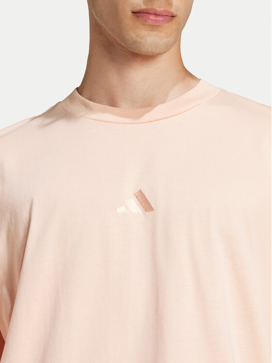 adidas adidas T-särk Zwide Graphic JD5828 Korallivärviline Loose Fit