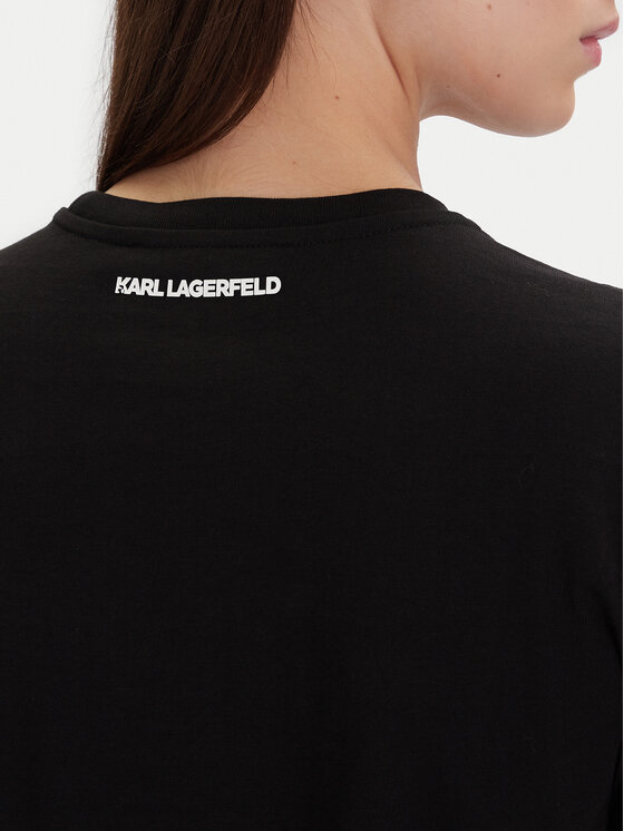KARL LAGERFELD KARL LAGERFELD Тишърт A1W17131 Черен Regular Fit