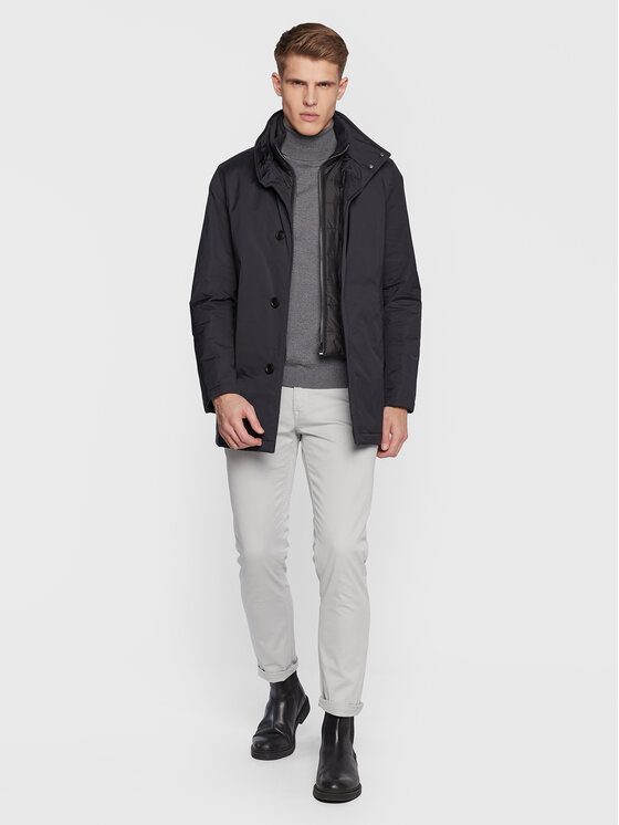 BOSS Boss Demisezoninė striukė P-Coxtan-N-231F 50487293 Tamsiai mėlyna Regular Fit