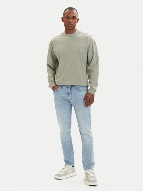 HUGO HUGO Longsleeve Daposo 50511029 Verde deschis Relaxed Fit