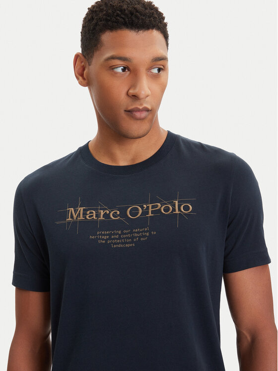 Marc O'Polo Marc O'Polo T-Shirt 528 2305 51196 Tmavomodrá Regular Fit