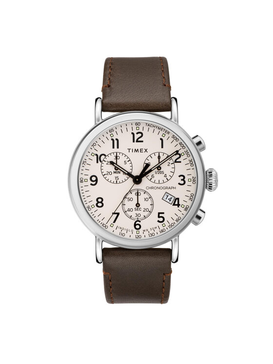 Timex Ročna Ura Standard TW2T21000 Rjava