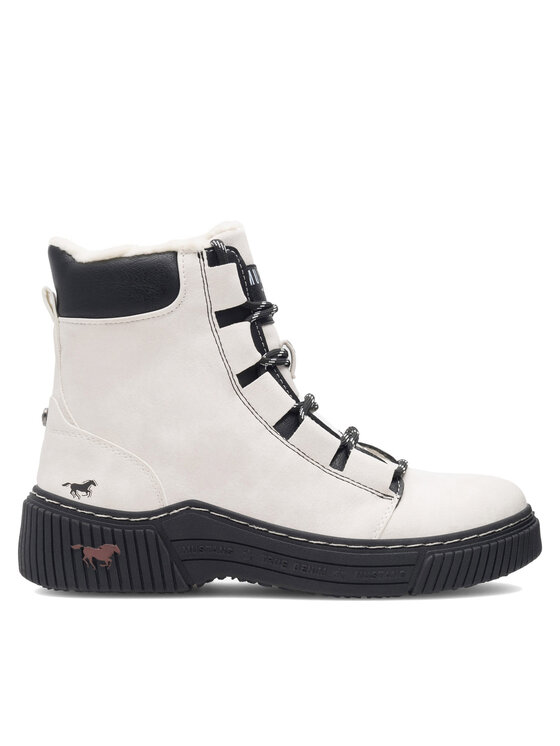 Mustang Mustang Botine 1436-605-203 Alb