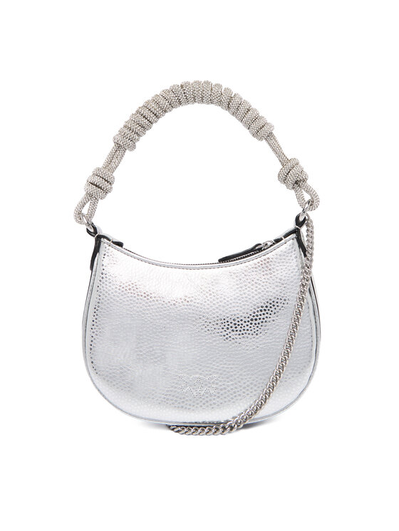 PINKO PINKO Torebka Half Moon Baby C + Manico Al 25-26 PLTT 105913 A2WD Srebrny