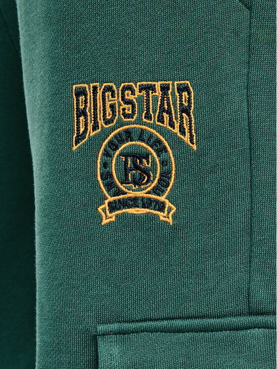 BIG STAR BIG STAR Spodnie dresowe CARGIR Zielony Basic Fit