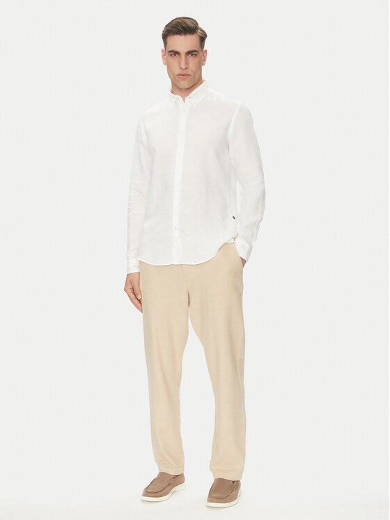 BOSS BOSS Cămașă H-Roan-Bd-E-C1 50520283 Alb Slim Fit