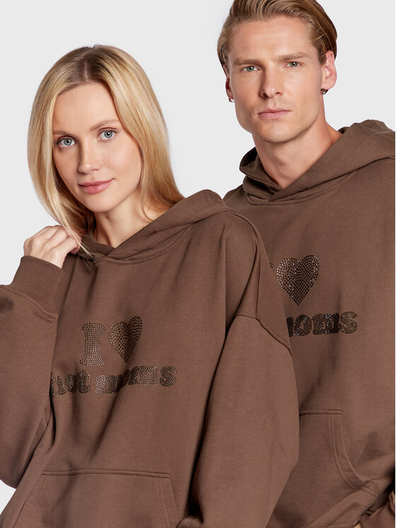 2005 2005 Суитшърт Unisex Hot Moms Кафяв Relaxed Fit