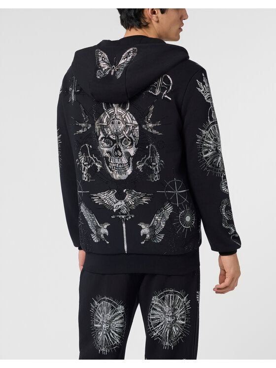 PHILIPP PLEIN PHILIPP PLEIN Bluza 29862 Czarny Athletic Fit