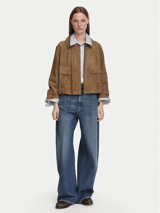 Weekend Max Mara Weekend Max Mara Odinė striukė Abito 2625446061 Ruda Regular Fit
