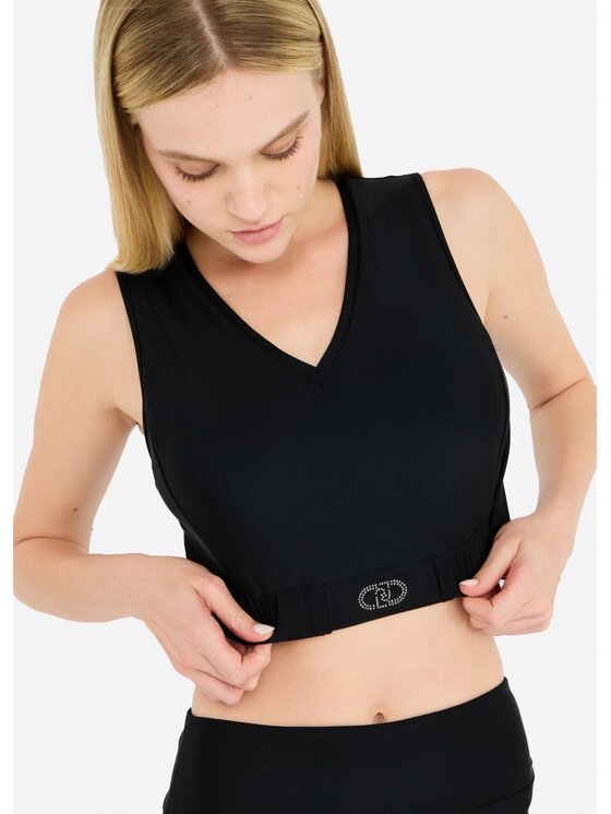 Liu Jo Liu Jo T-shirt TF5256J791222222 Nero Slim Fit