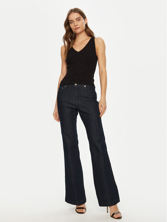 Guess Guess Top W5RR18 Z34O0 Černá Regular Fit