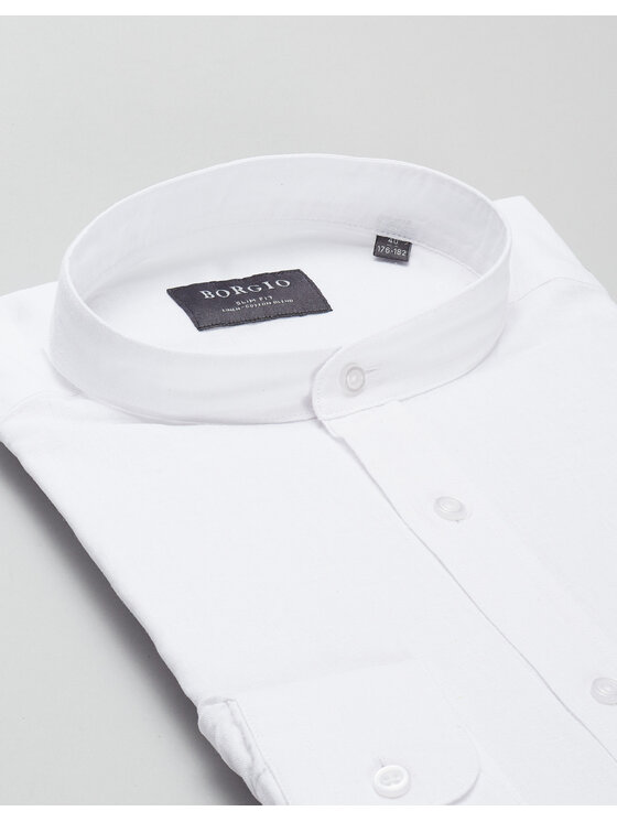 Borgio Borgio Koszula lentini Biały Slim Fit