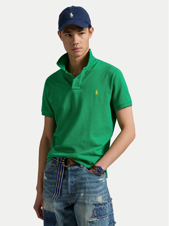Polo Ralph Lauren Polo 710536856456 Verde Slim Fit, taglia : L