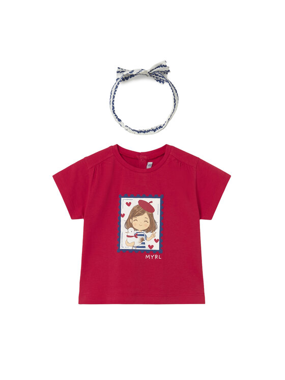 Mayoral Mayoral T-shirt 1081 Crvena Regular Fit