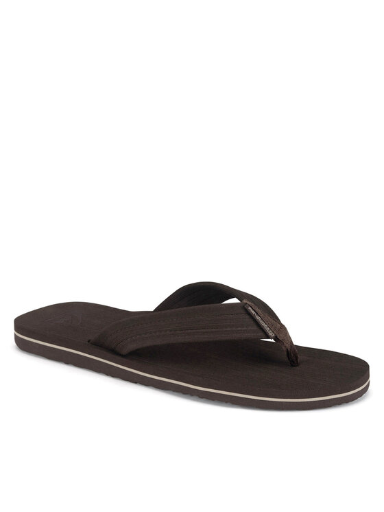 Quiksilver Quiksilver Japonki MOLOKAI LAYBACK TEXTURED AQYL101266 CVJ1 Brązowy