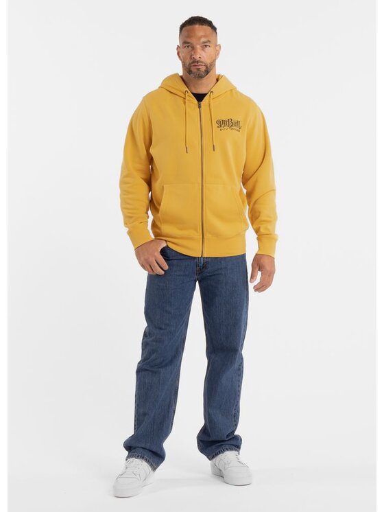 PITBULL PITBULL Bluza VINTAGE BJJ Żółty Regular Fit