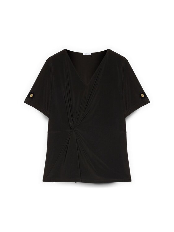 Fiorella Rubino Fiorella Rubino T-Shirt G05ZL008978N033 Czarny A-Line Fit