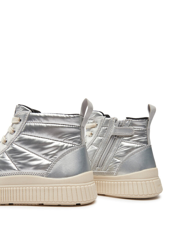Geox Geox Laisvalaikio batai J Laquinny Girl J46M3C 0LVNF C1007 S Sidabrinė
