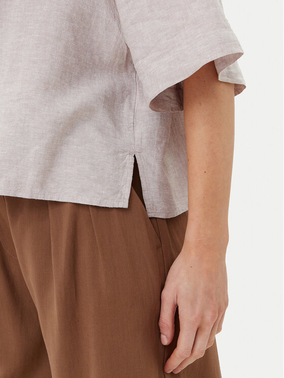 Vero Moda Vero Moda Marškiniai Linn 10306820 Pilka Relaxed Fit