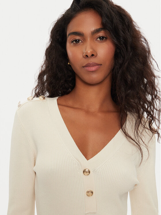 Morgan Morgan Vestito di maglia 242-RMBROOK Écru Slim Fit