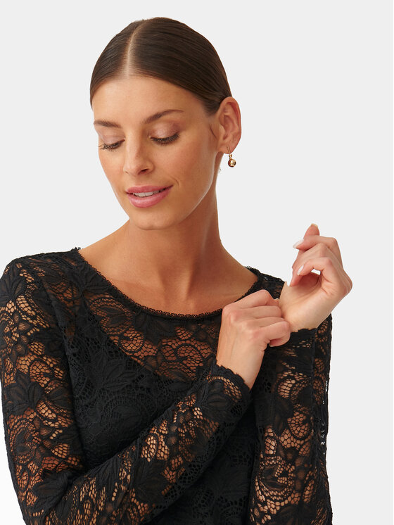 TATUUM Tatuum Bluzka Larena T2322.050 Czarny Slim Fit