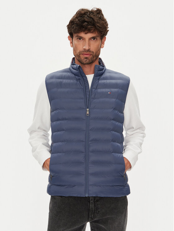 Tommy Hilfiger Tommy Hilfiger Vestă elegantă MW0MW37677 Albastru Regular Fit