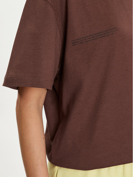 Pangaia Pangaia T-Shirt 365 With C-Fiber Καφέ Regular Fit