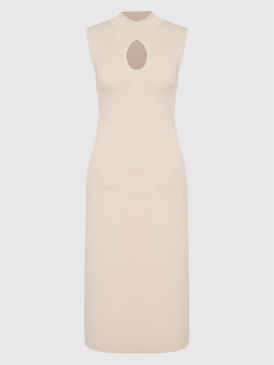 Guess Guess Плетена рокля Marion W2YK63 Z2U00 Бежов Slim Fit