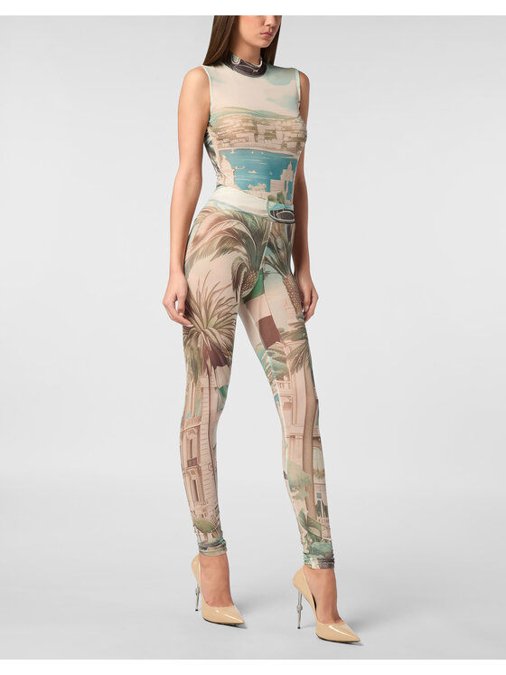 PHILIPP PLEIN PHILIPP PLEIN Legginsy 24883 Kolorowy Skin Tight Fit