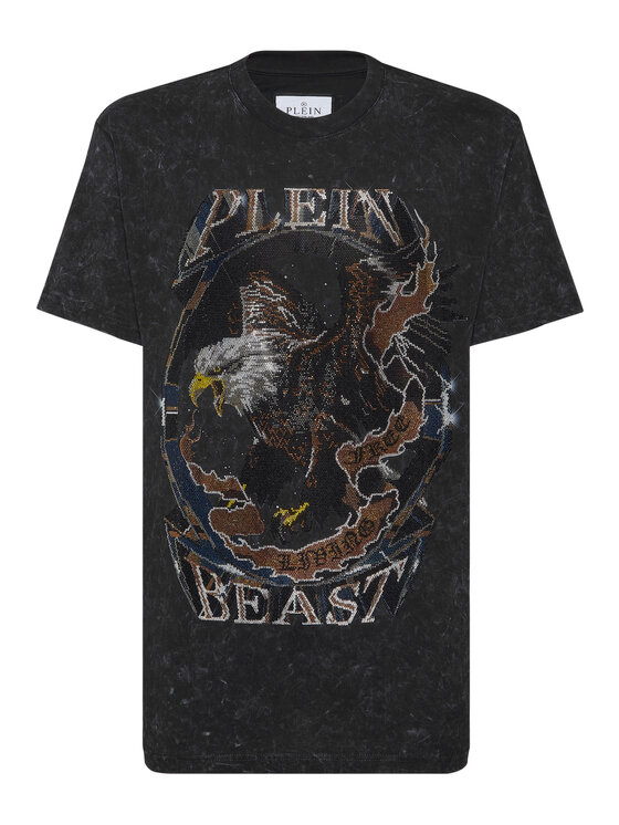 PHILIPP PLEIN PHILIPP PLEIN Tričko 11573 Čierna Regular Fit