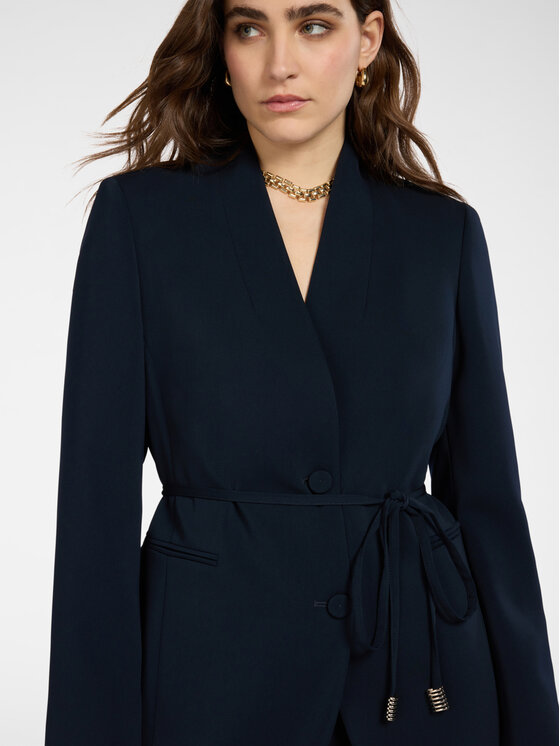 Elena Mirò Elena Mirò Cappotto invernale R062P000112N034 Blu Slim Fit