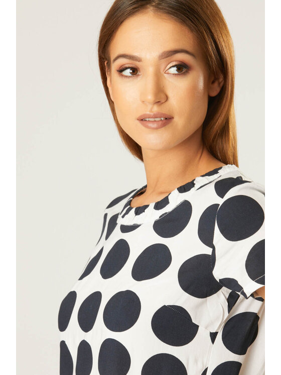 QUIOSQUE QUIOSQUE Halenka BL-7539 SS21 Tmavomodrá Regular Fit